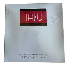 Vintage Tabu Dusting Powder 4 oz by Dana – Oriental Floral Fragrance – Sealed